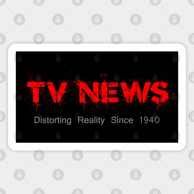 TV News Magnet by Scar